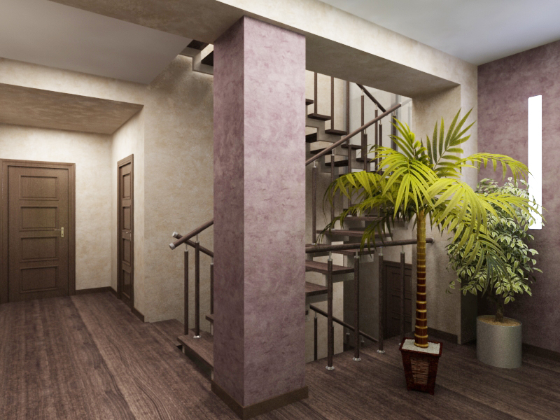 дизайн интерьера дома лестница