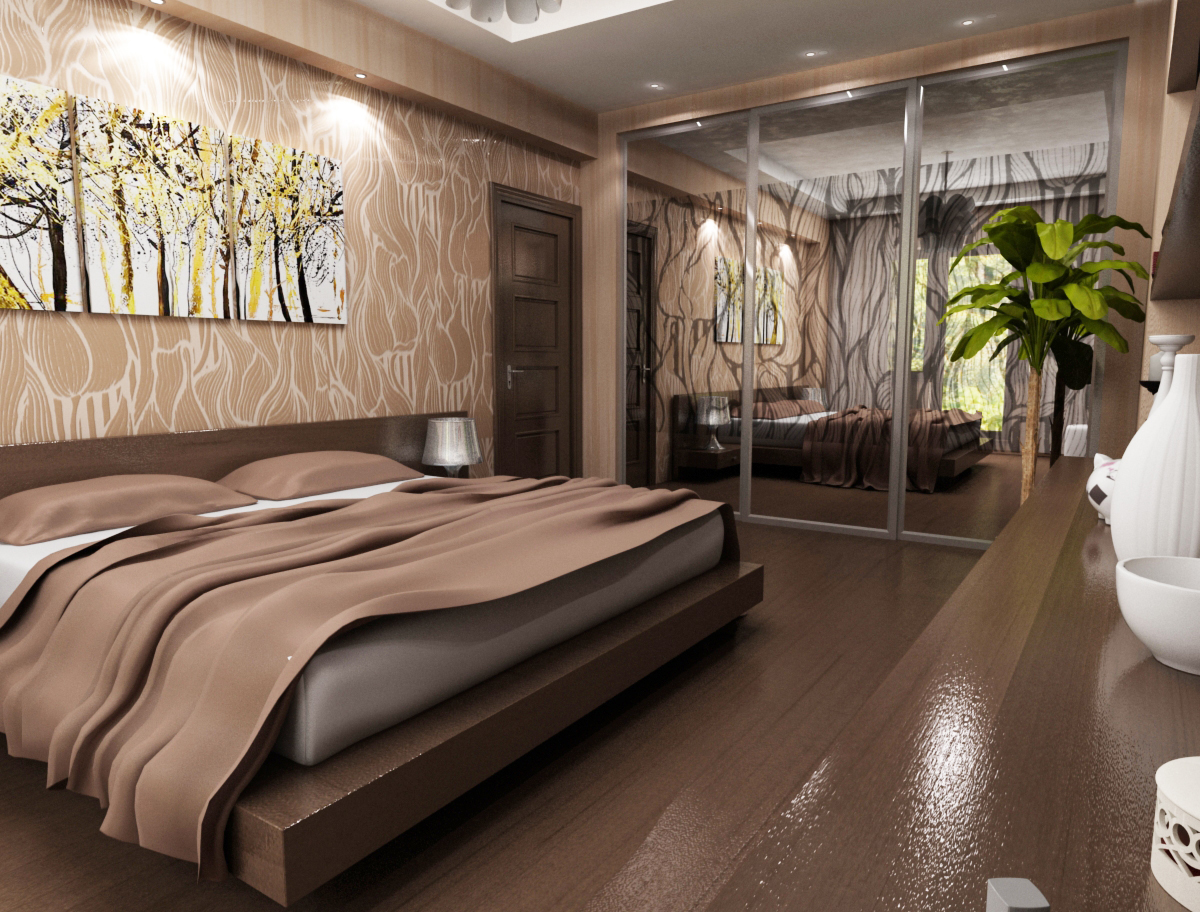дизайн интерьера дома спальня