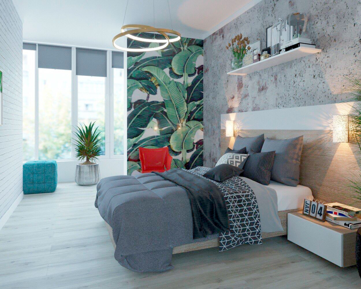 Дизайн интерьера квартиры спальни