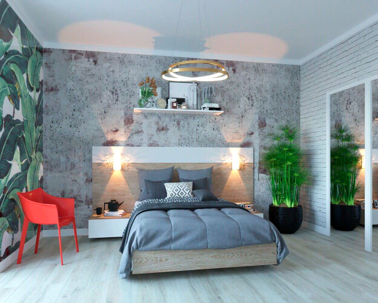 Дизайн интерьера квартиры спальное место